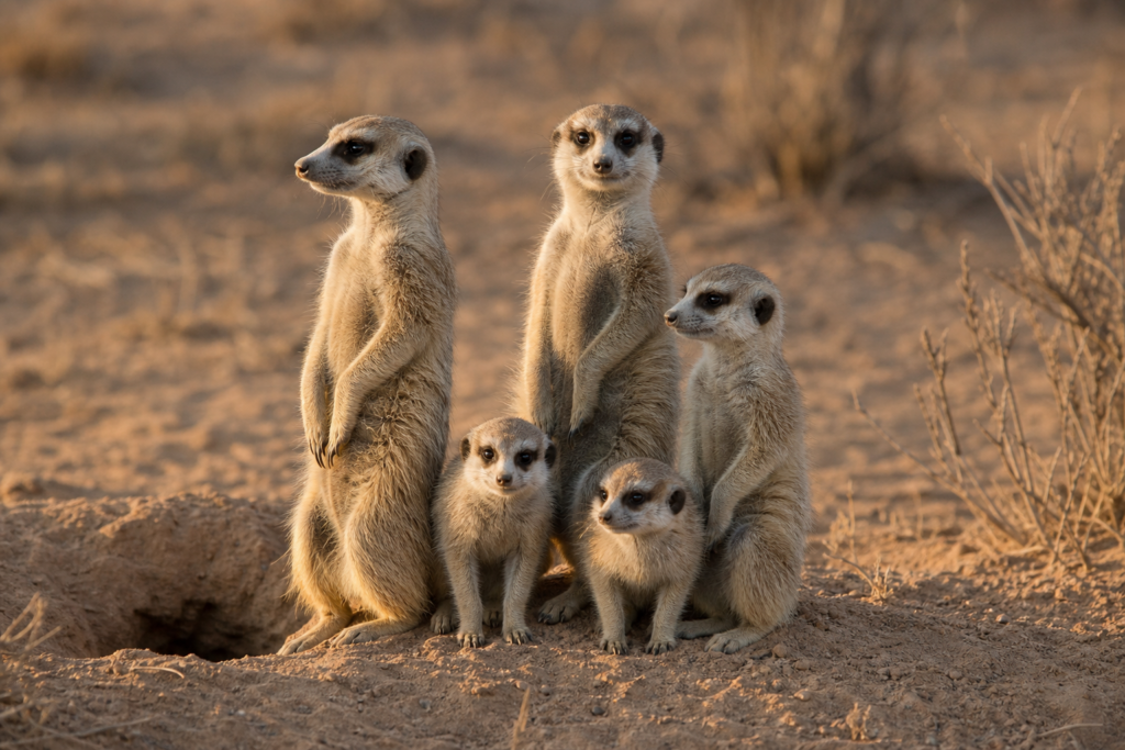 La vie de famille des suricates : une petite armée qui élève les bébés ensemble